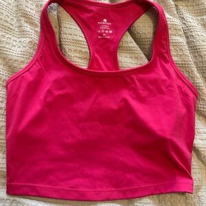 Women's Racerback Crop Tank - Hot Pink
